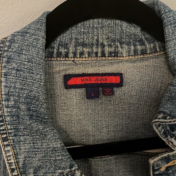 Yuka Jeans Denim Jacket Size Large - Picture 3 of 3